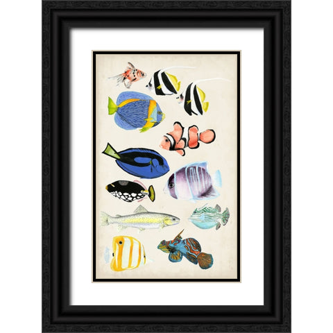 Antique Aquarium II Black Ornate Wood Framed Art Print with Double Matting by McCavitt, Naomi