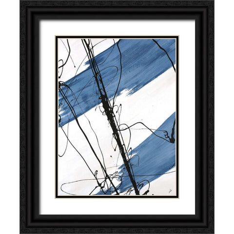 Adaptation I Black Ornate Wood Framed Art Print with Double Matting by Schicker, Joshua