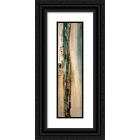 Analogous III Black Ornate Wood Framed Art Print with Double Matting by Taylor, Kari