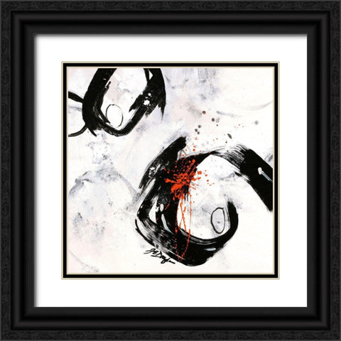 Mantra I Black Ornate Wood Framed Art Print with Double Matting by Douglass, Farrell