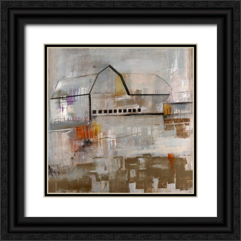 Old Barn Black Ornate Wood Framed Art Print with Double Matting by Henry, Alexys