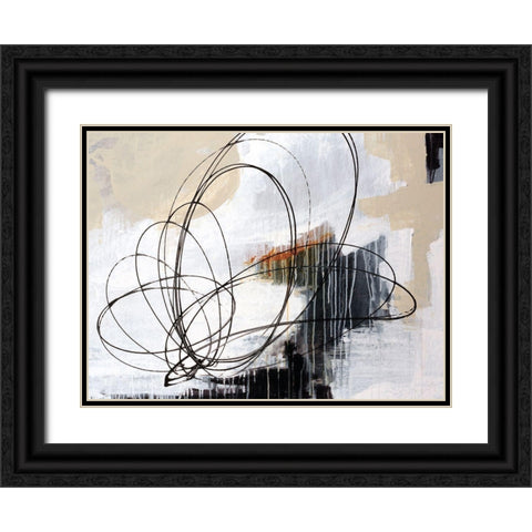 Verse II Black Ornate Wood Framed Art Print with Double Matting by Schicker, Joshua