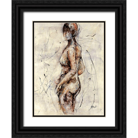 Mystique III Black Ornate Wood Framed Art Print with Double Matting by Douglass, Farrell