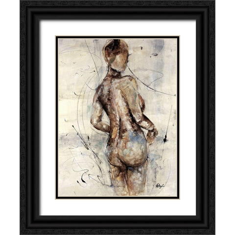 Mystique IV Black Ornate Wood Framed Art Print with Double Matting by Douglass, Farrell