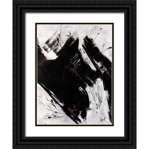 Staccato I Black Ornate Wood Framed Art Print with Double Matting by Douglass, Farrell