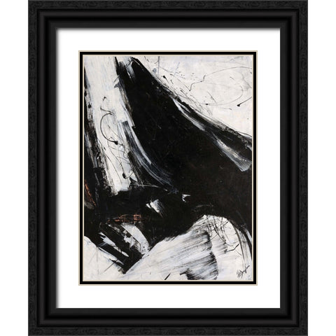 Staccato II Black Ornate Wood Framed Art Print with Double Matting by Douglass, Farrell