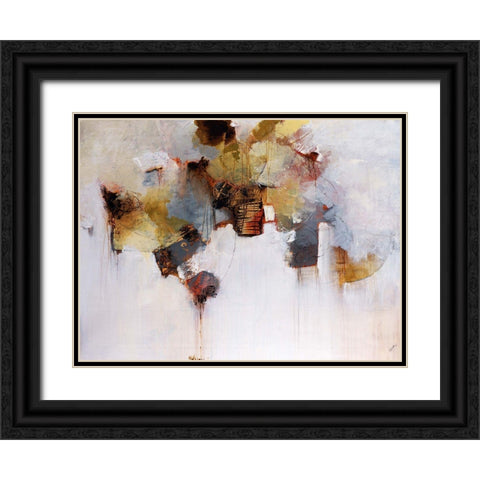 Earthenware Black Ornate Wood Framed Art Print with Double Matting by Taylor, Kari
