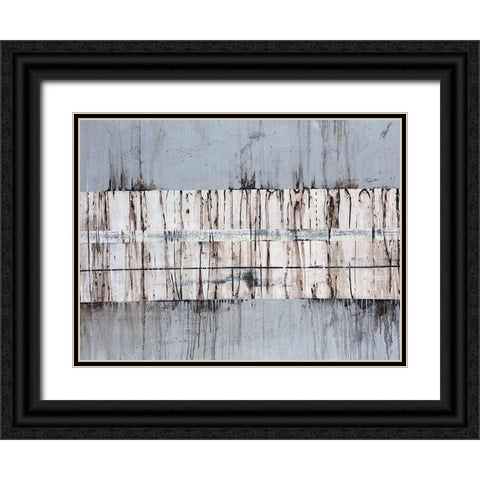 Granite Black Ornate Wood Framed Art Print with Double Matting by Edmunds, Sydney