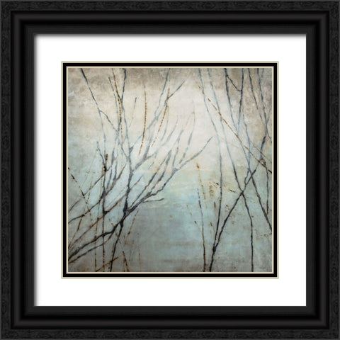 Winter Song Black Ornate Wood Framed Art Print with Double Matting by Taylor, Kari