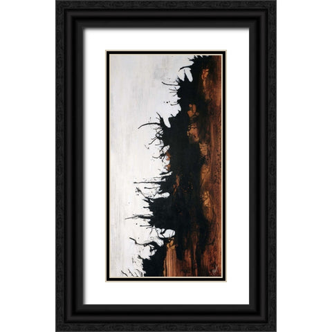 Give Or Take I Black Ornate Wood Framed Art Print with Double Matting by Douglass, Farrell