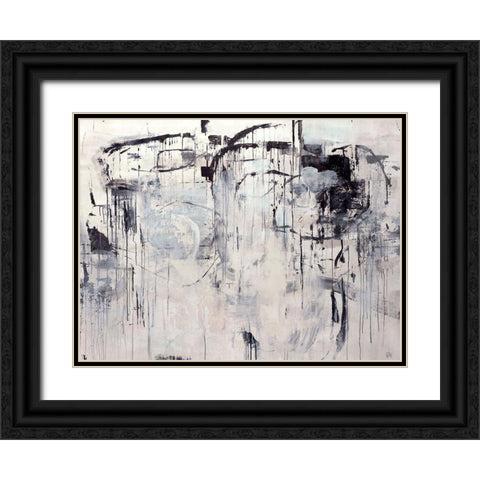 Linear Space Black Ornate Wood Framed Art Print with Double Matting by Maas, Jodi