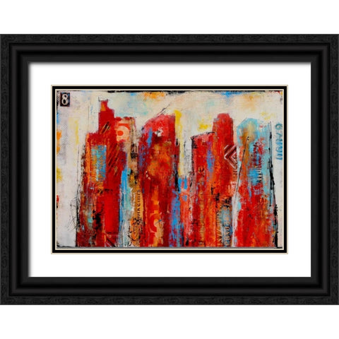 District 8 Black Ornate Wood Framed Art Print with Double Matting by Ashley, Erin