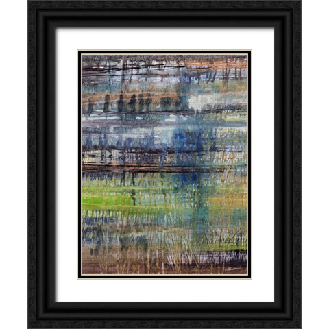 Rushes I Black Ornate Wood Framed Art Print with Double Matting by Butler, John