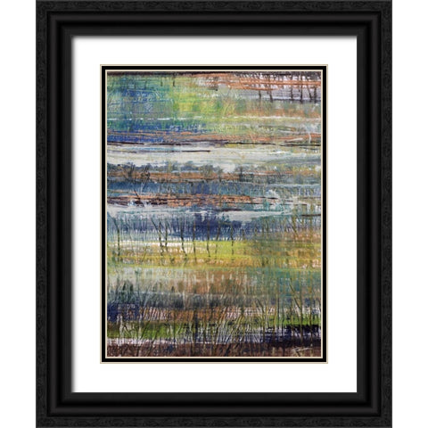 Rushes II Black Ornate Wood Framed Art Print with Double Matting by Butler, John