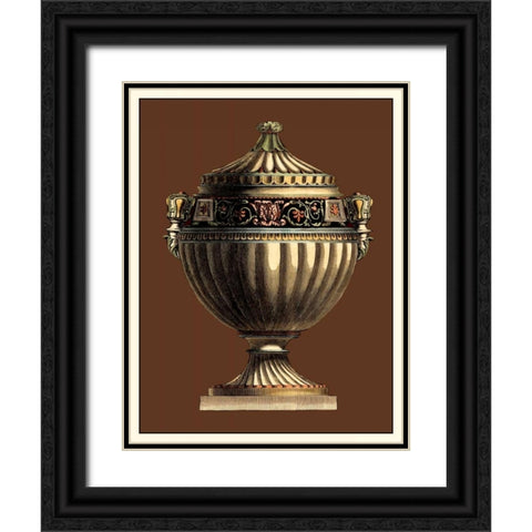 Imperial Urns IV Black Ornate Wood Framed Art Print with Double Matting by Vision Studio