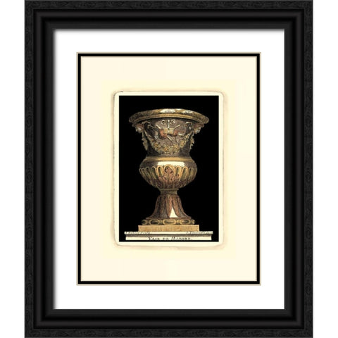 Renaissance Vase IV Black Ornate Wood Framed Art Print with Double Matting by Vision Studio