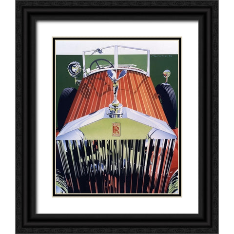 UA CH Grille Black Ornate Wood Framed Art Print with Double Matting by Mukai, Dennis