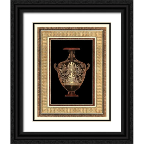 Etruscan Earthenware I Black Ornate Wood Framed Art Print with Double Matting by Moses, Henry