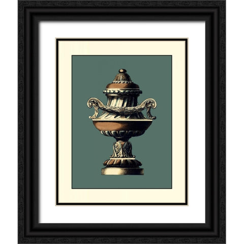 Classical Urn IV Black Ornate Wood Framed Art Print with Double Matting by Vision Studio