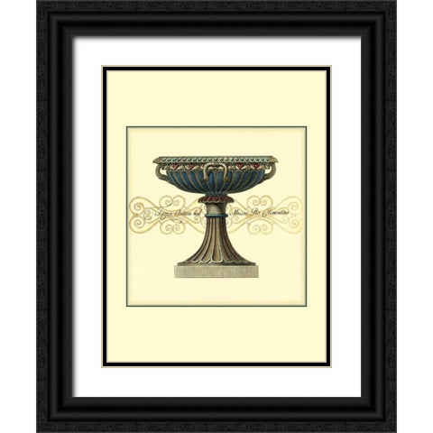 Antica Clementino Urna I Black Ornate Wood Framed Art Print with Double Matting by Vision Studio