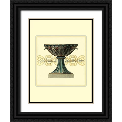 Antica Clementino Urna II Black Ornate Wood Framed Art Print with Double Matting by Vision Studio