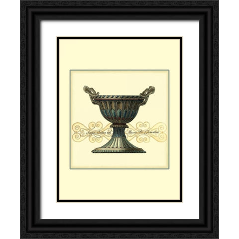 Antica Clementino Urna III Black Ornate Wood Framed Art Print with Double Matting by Vision Studio