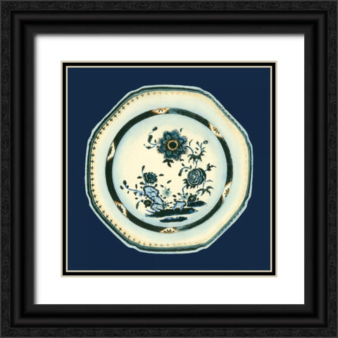 Porcelain Plate II Black Ornate Wood Framed Art Print with Double Matting by Vision Studio