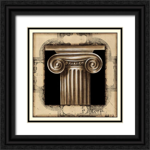 Architectural Schema I Black Ornate Wood Framed Art Print with Double Matting by Harper, Ethan