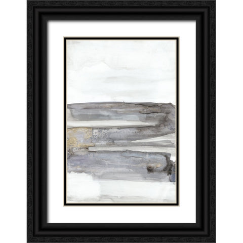 Organic Seascape Blue I Black Ornate Wood Framed Art Print with Double Matting by Bramma, Lila