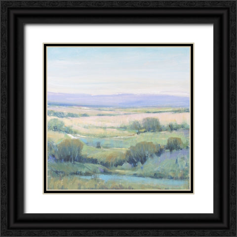 Lavender Horizon I Black Ornate Wood Framed Art Print with Double Matting by OToole, Tim