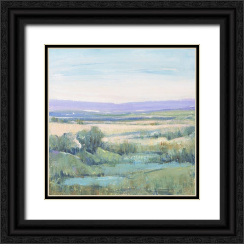 Lavender Horizon II Black Ornate Wood Framed Art Print with Double Matting by OToole, Tim