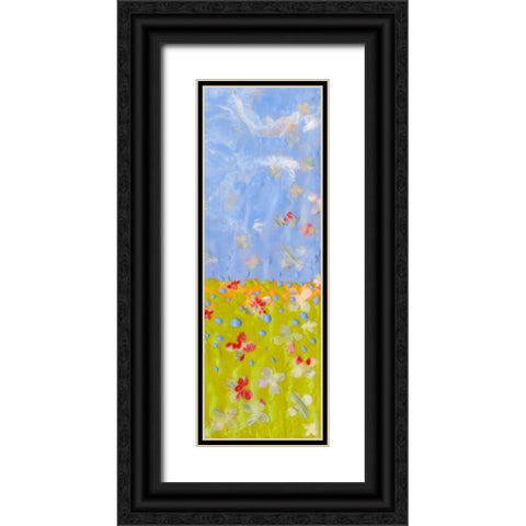 Raining Blossoms II Black Ornate Wood Framed Art Print with Double Matting by Ludwig, Alicia