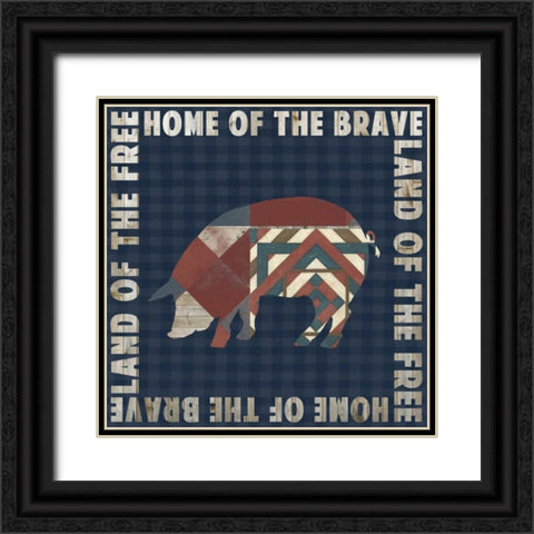 Fourth on the Farm Collection F. Black Ornate Wood Framed Art Print with Double Matting by Studio W