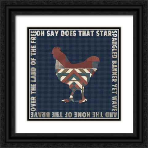 Fourth on the Farm Collection H. Black Ornate Wood Framed Art Print with Double Matting by Studio W