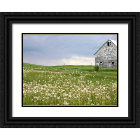 Barn Scape II Black Ornate Wood Framed Art Print with Double Matting by Blixt, Ingrid