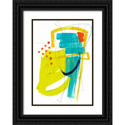 Fringe Aspect III Black Ornate Wood Framed Art Print with Double Matting by Vess, June Erica
