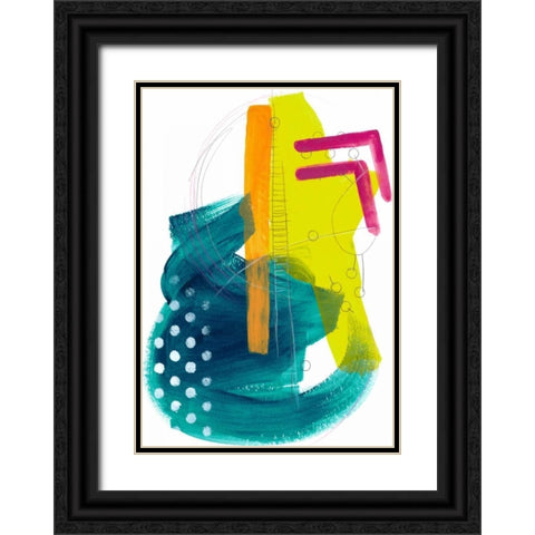 Fringe Aspect IV Black Ornate Wood Framed Art Print with Double Matting by Vess, June Erica