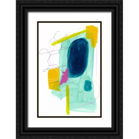 Fringe Aspect VII Black Ornate Wood Framed Art Print with Double Matting by Vess, June Erica
