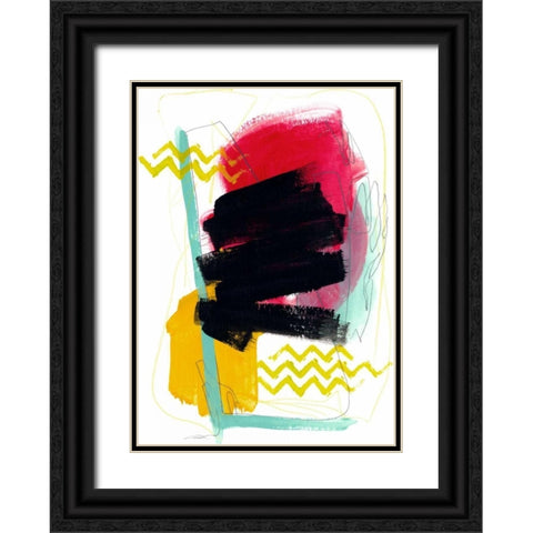 Fringe Aspect VIII Black Ornate Wood Framed Art Print with Double Matting by Vess, June Erica