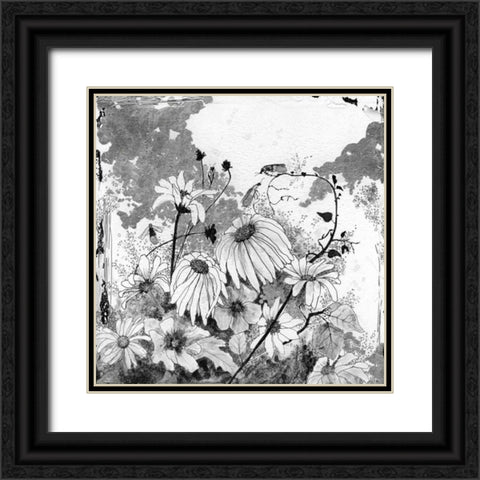 Izas Garden I Black Ornate Wood Framed Art Print with Double Matting by Blixt, Ingrid