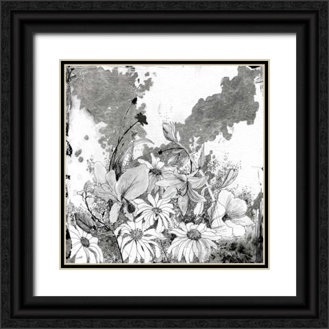 Izas Garden II Black Ornate Wood Framed Art Print with Double Matting by Blixt, Ingrid