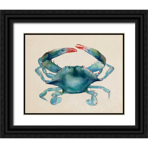 Sea Dweller III Black Ornate Wood Framed Art Print with Double Matting by Popp, Grace