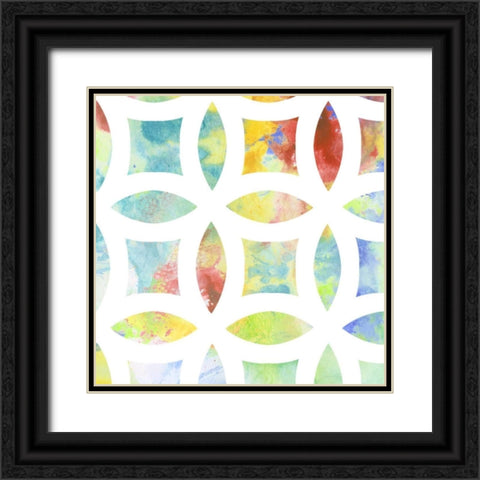 Metric Watercolors IV Black Ornate Wood Framed Art Print with Double Matting by Goldberger, Jennifer