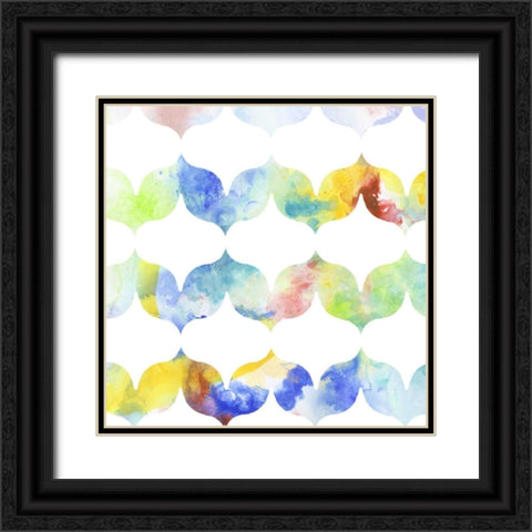 Metric Watercolors VI Black Ornate Wood Framed Art Print with Double Matting by Goldberger, Jennifer