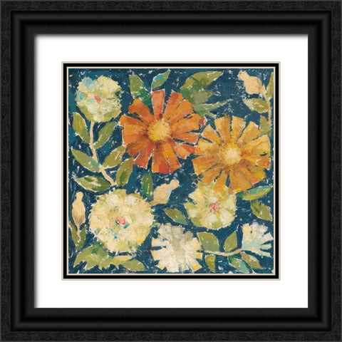 April Flowers I Black Ornate Wood Framed Art Print with Double Matting by Meagher, Megan