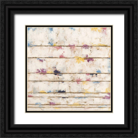 Lined Abstract II Black Ornate Wood Framed Art Print with Double Matting by Meagher, Megan
