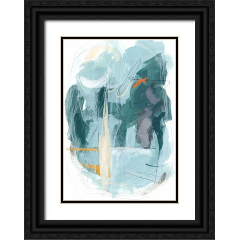 Rhythm Rhapsody II Black Ornate Wood Framed Art Print with Double Matting by Vess, June Erica