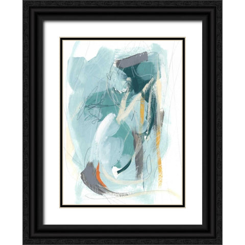 Rhythm Rhapsody III Black Ornate Wood Framed Art Print with Double Matting by Vess, June Erica