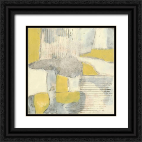 Thin Grey Lines I Black Ornate Wood Framed Art Print with Double Matting by Goldberger, Jennifer