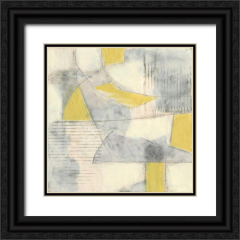 Thin Grey Lines II Black Ornate Wood Framed Art Print with Double Matting by Goldberger, Jennifer